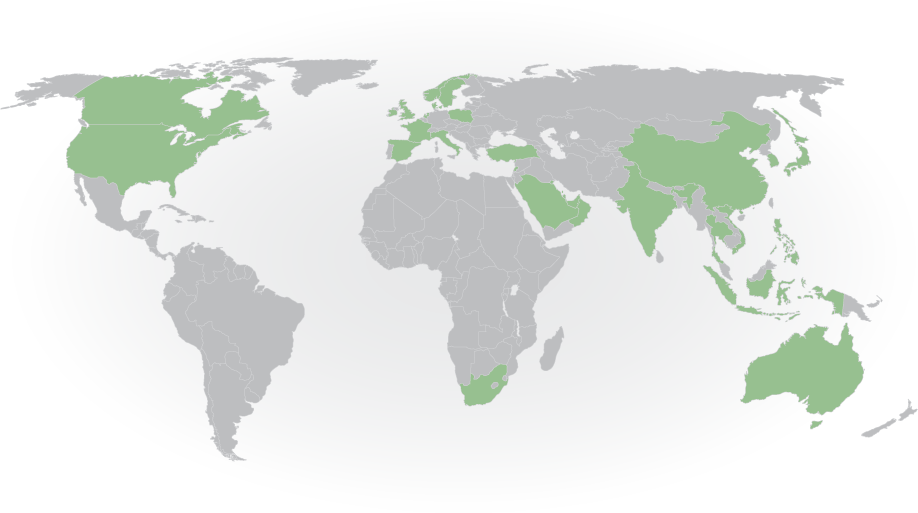 世界の販売拠点 マップ